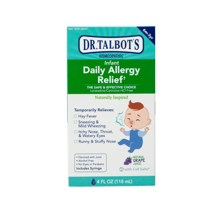 Alívio diário para alergias infantis homeopáticas do Dr. Talbot