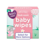 Lenços Umedecidos Parent's Choice Fresh Scent Baby, 900 Unidades (Selecione para Mais Opções)